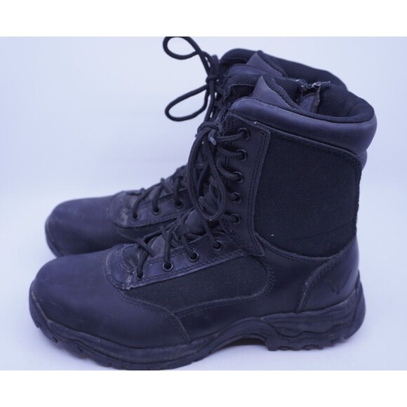 Thorogood 834-6044 Men's 8" Leather Side Zip Tactical Jump Boots Black Sz 9 Wide - Picture 3 of 6